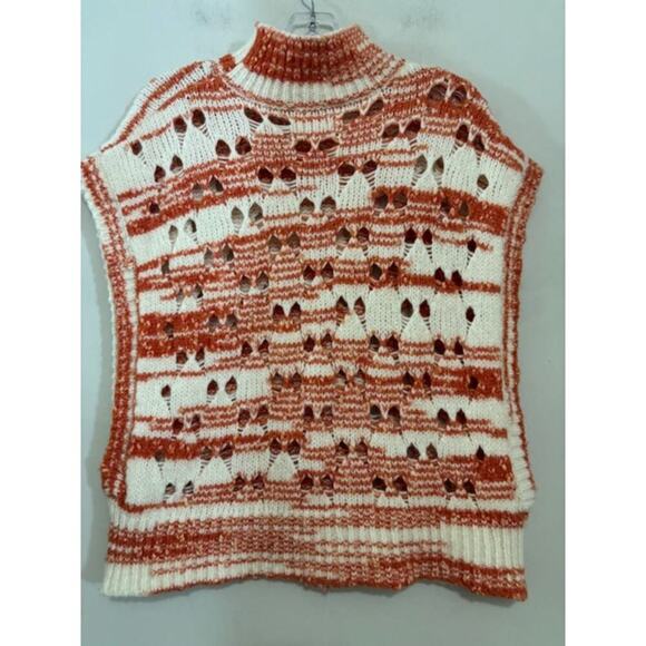 Sita Murt Sweater Vest Mock Neck Merino Wool Medium EU 38 Coastal Boho - Picture 4 of 10